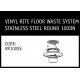 Marley Solvent Joint Vinyl Rite Floor Waste System Stainless Steel Round 100DN - VR100SS